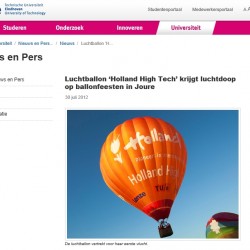 Artikel op website Technische Universiteit Eindhoven ScreenShot251